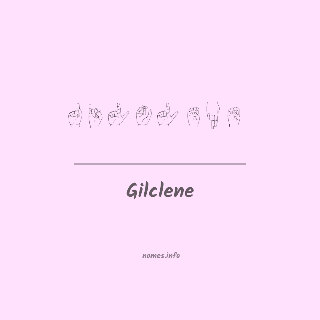 Gilclene em Libras