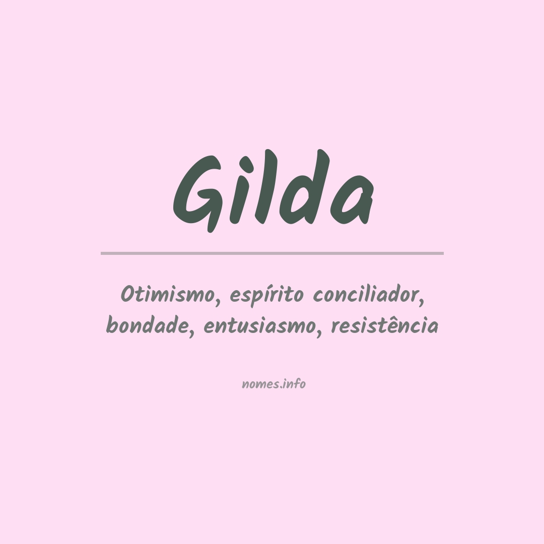 Significado do nome Gilda