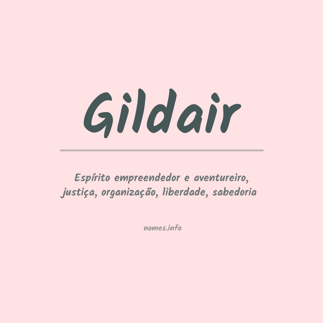 Significado do nome Gildair