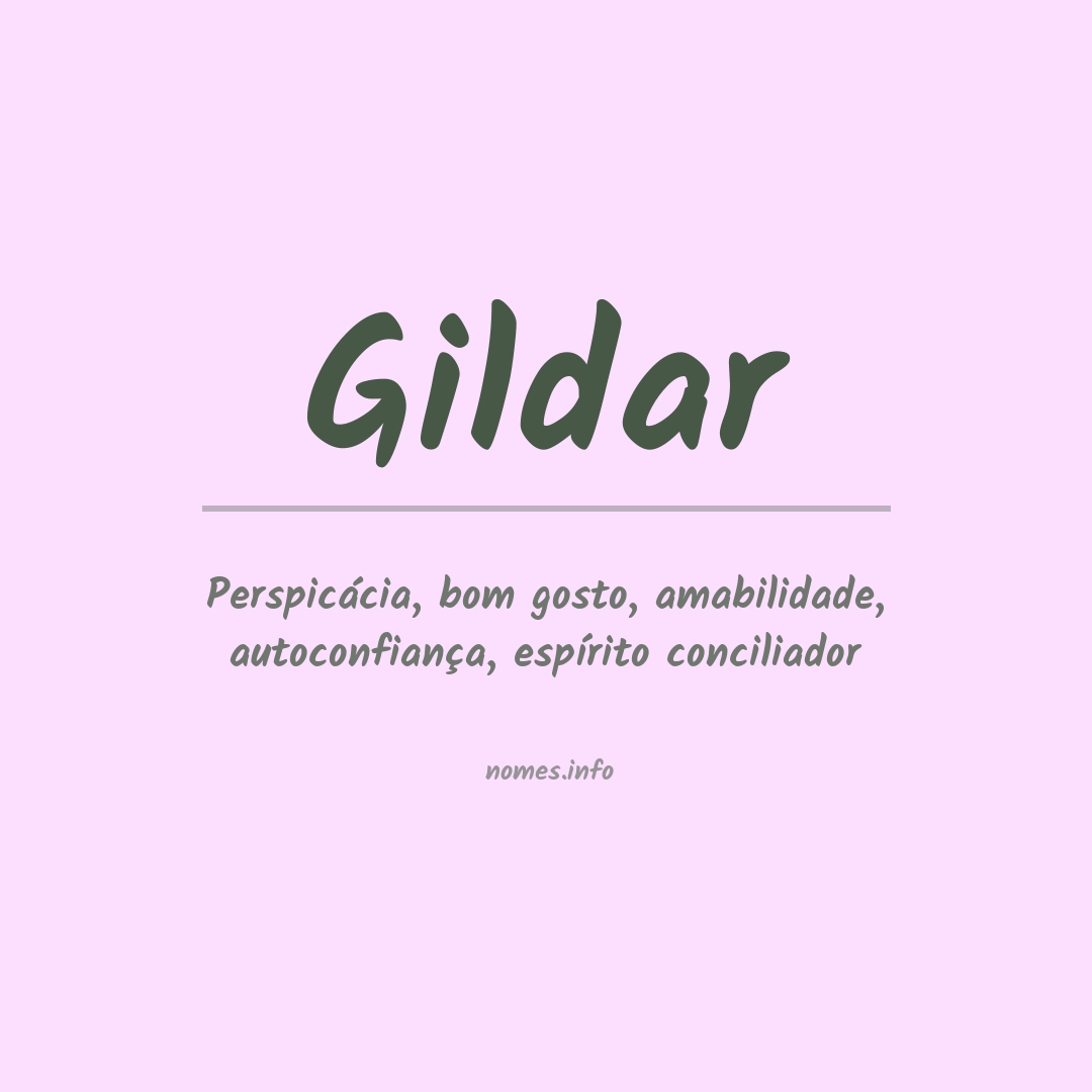 Significado do nome Gildar