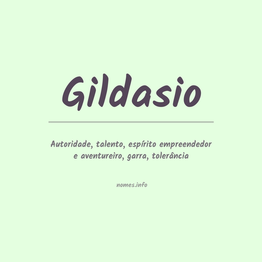 Significado do nome Gildasio