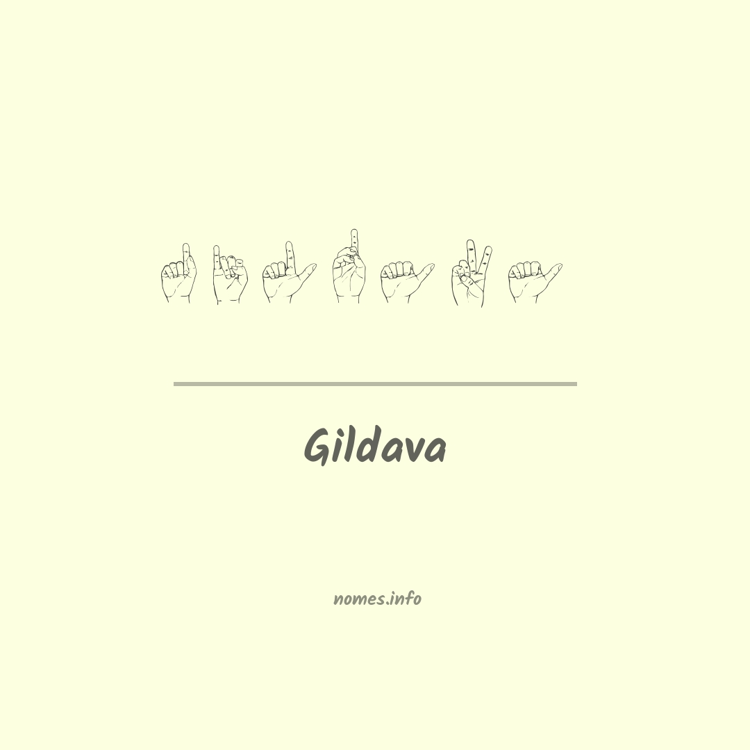 Gildava em Libras