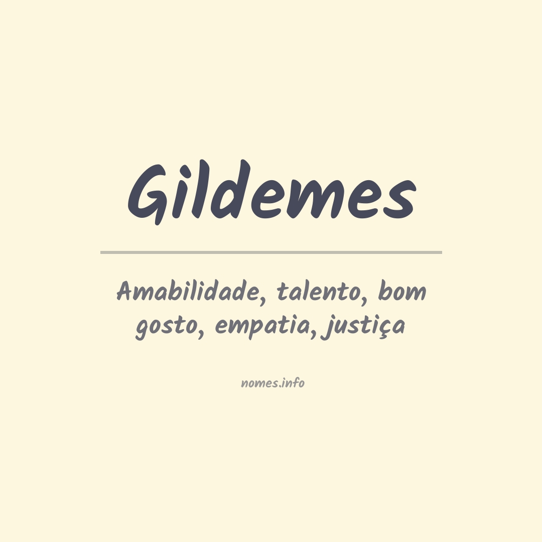 Significado do nome Gildemes