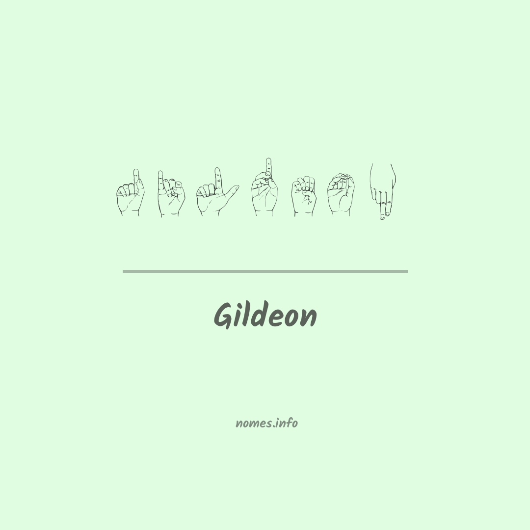 Gildeon em Libras