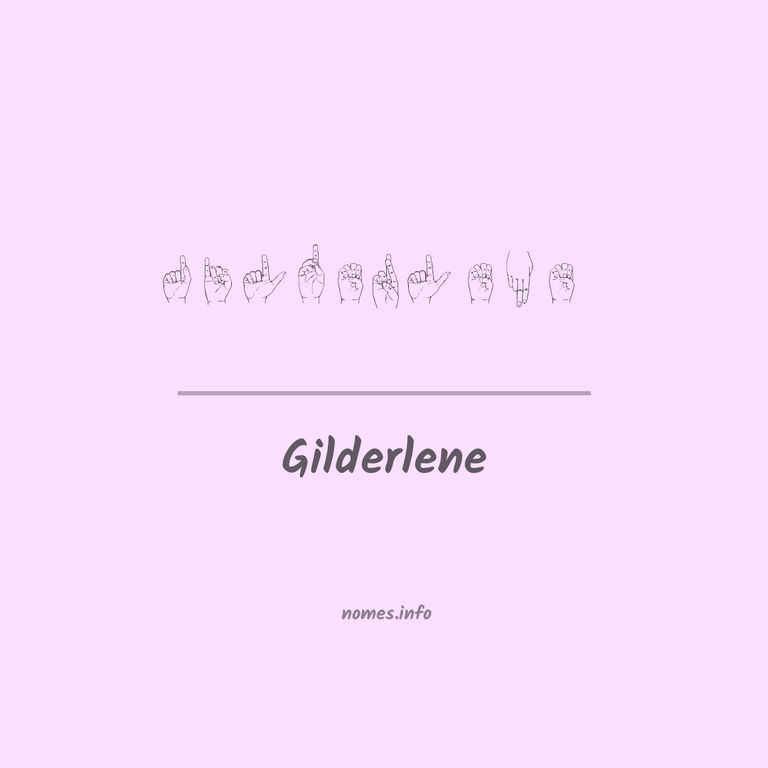 Gilderlene em Libras