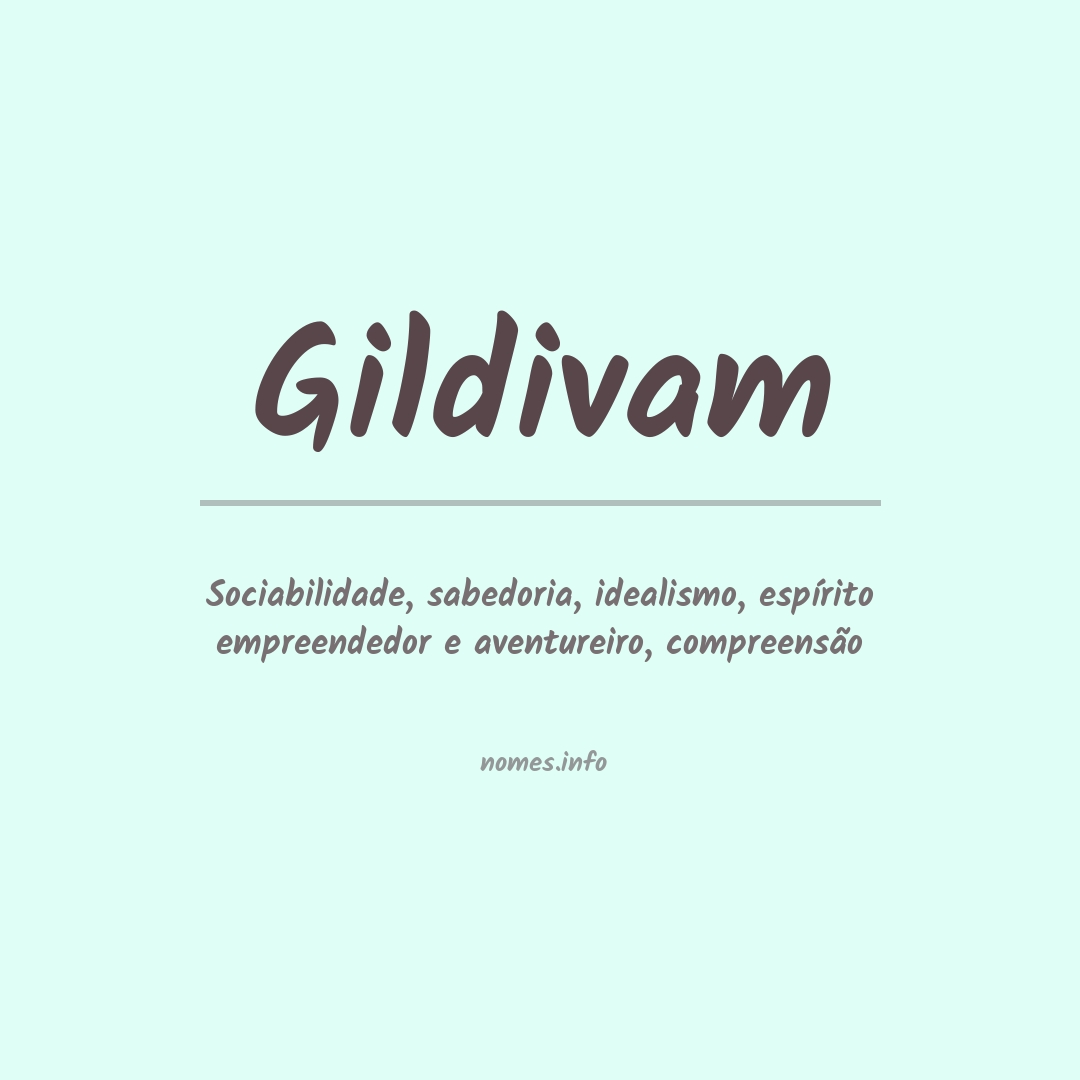 Significado do nome Gildivam
