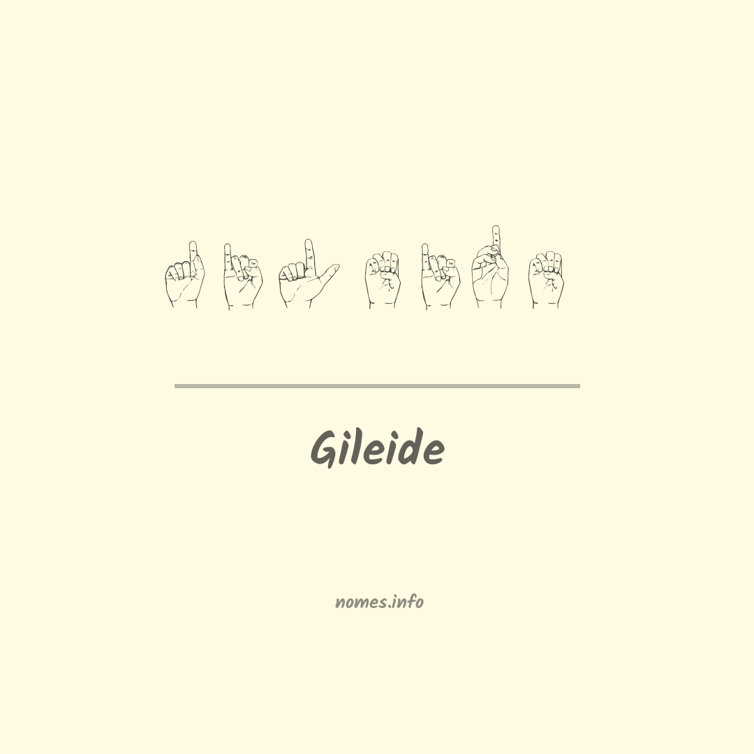 Gileide em Libras