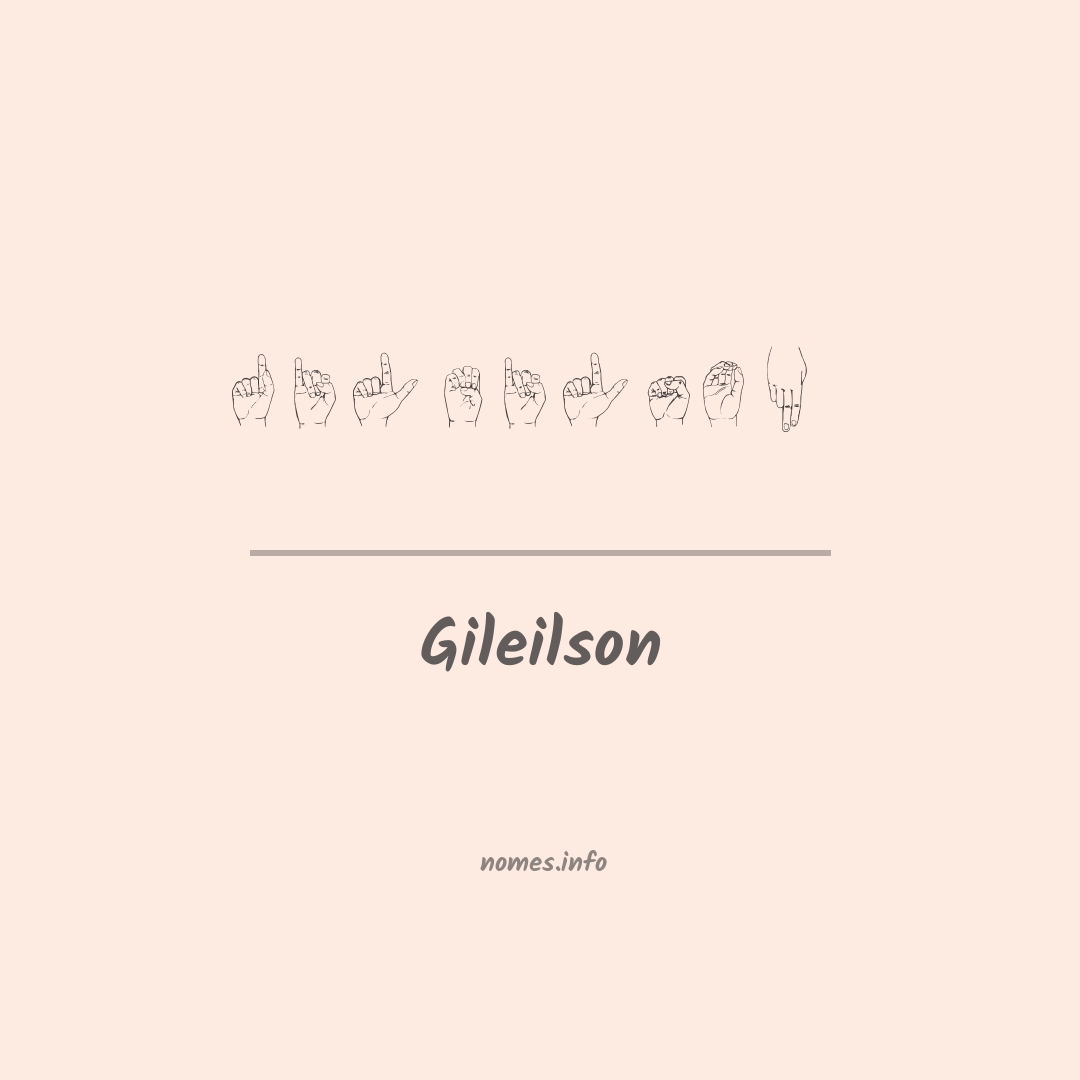 Gileilson em Libras