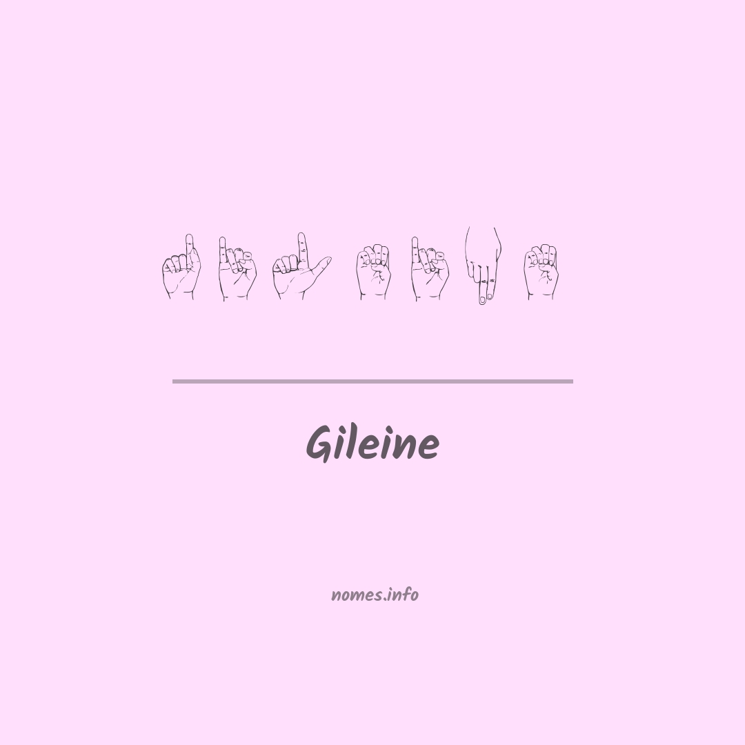 Gileine em Libras