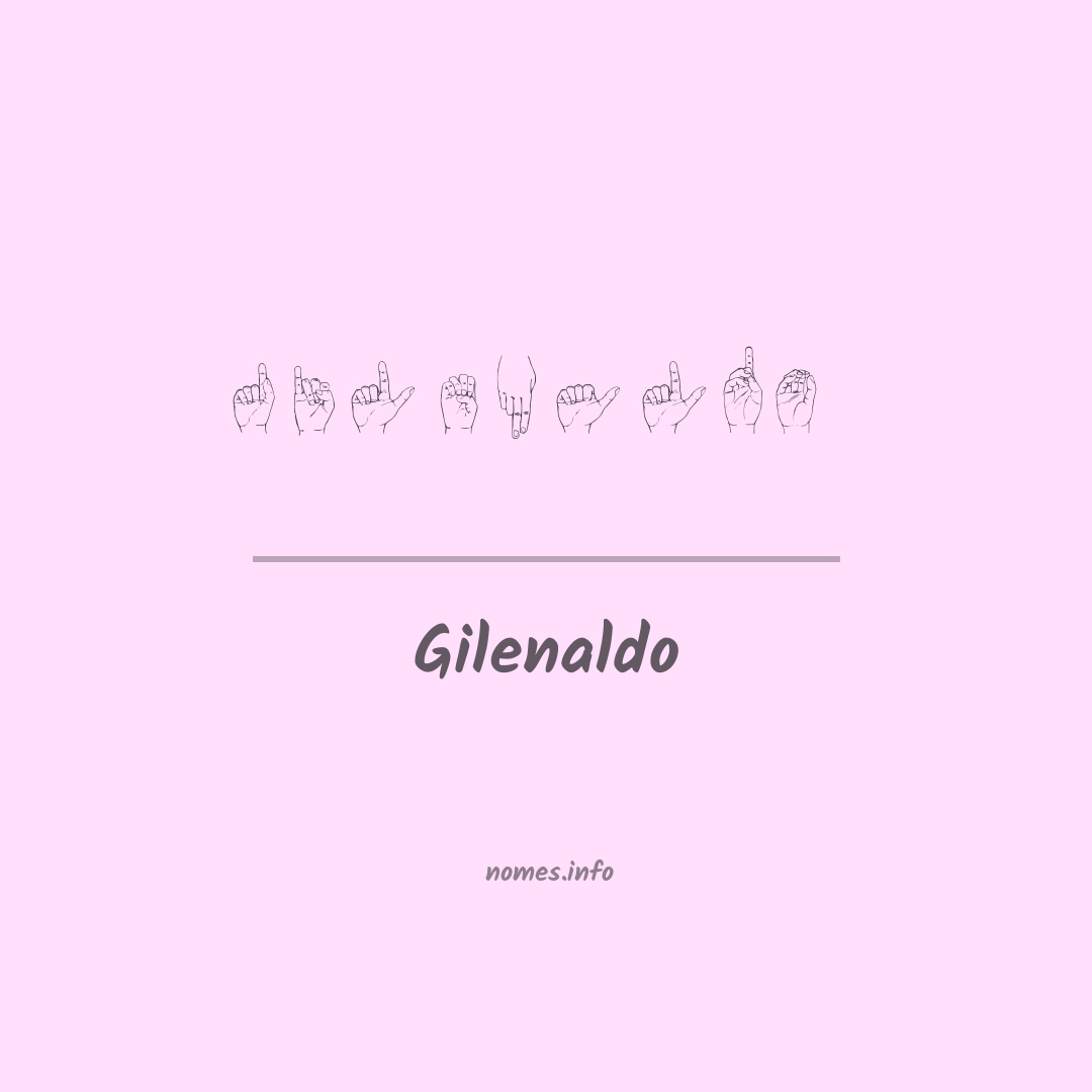 Gilenaldo em Libras