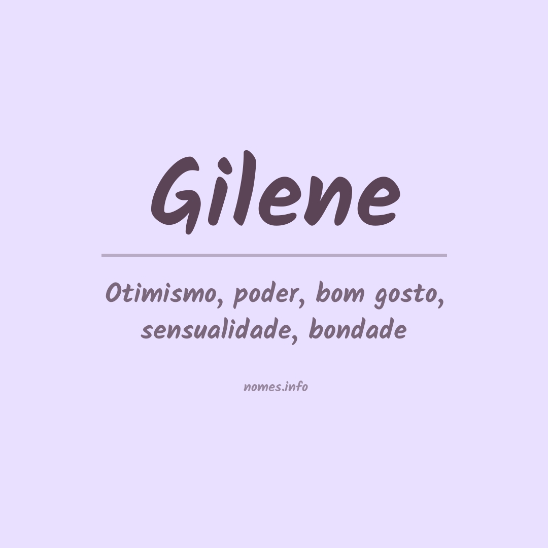 Significado do nome Gilene