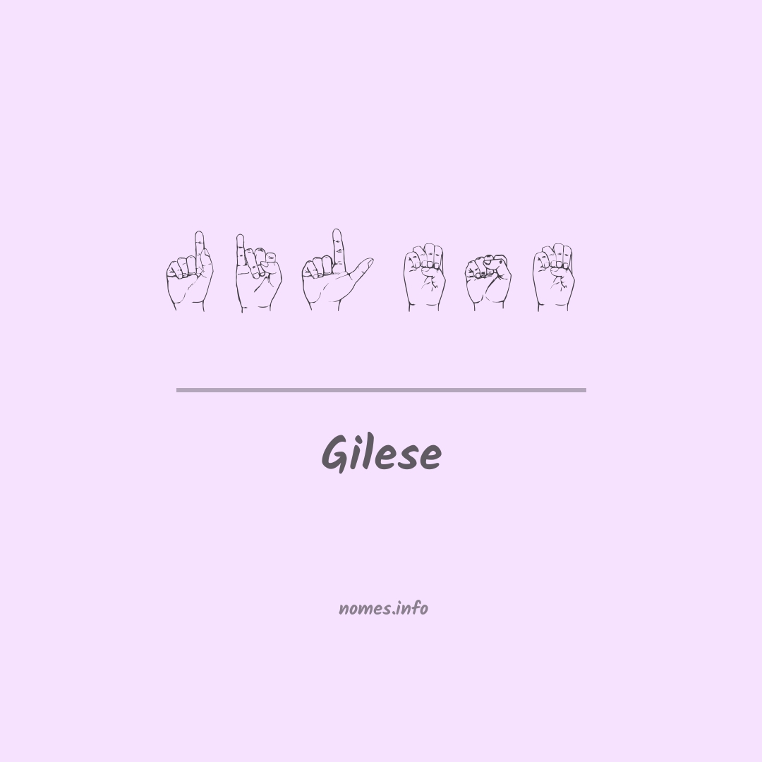 Gilese em Libras