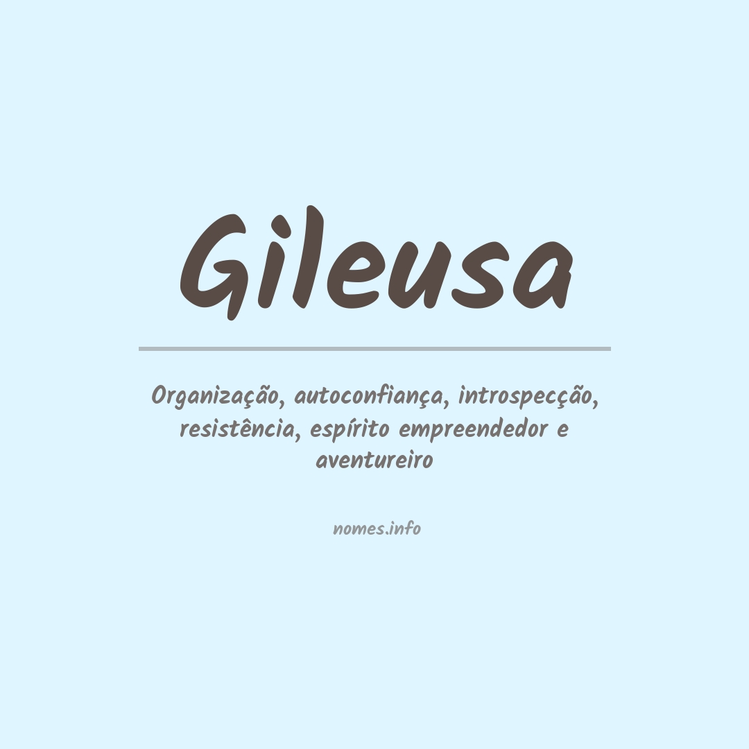Significado do nome Gileusa