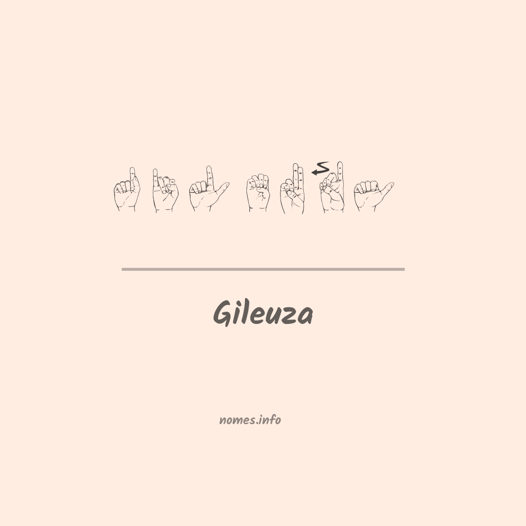 Gileuza em Libras