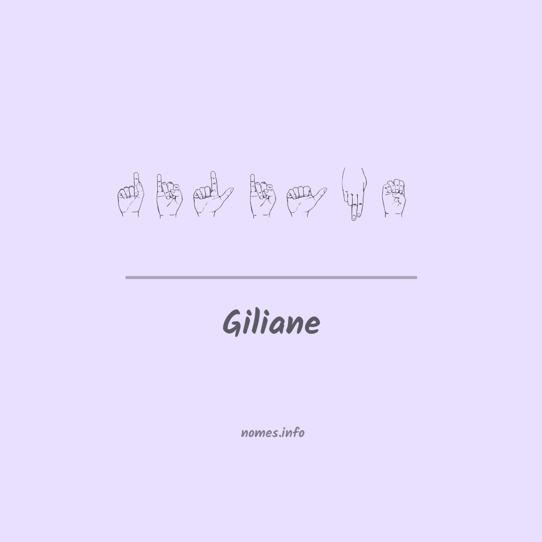 Giliane em Libras