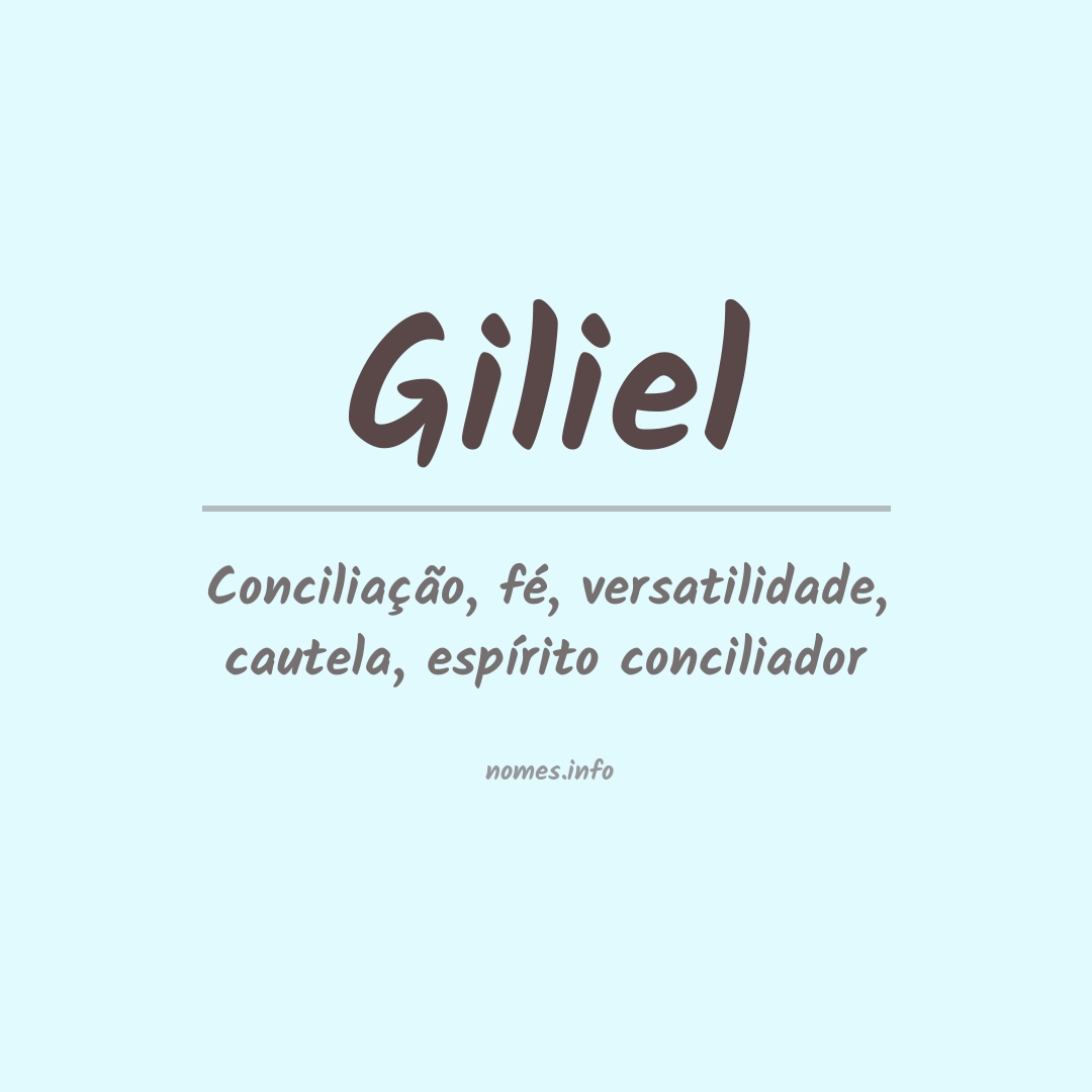 Significado do nome Giliel