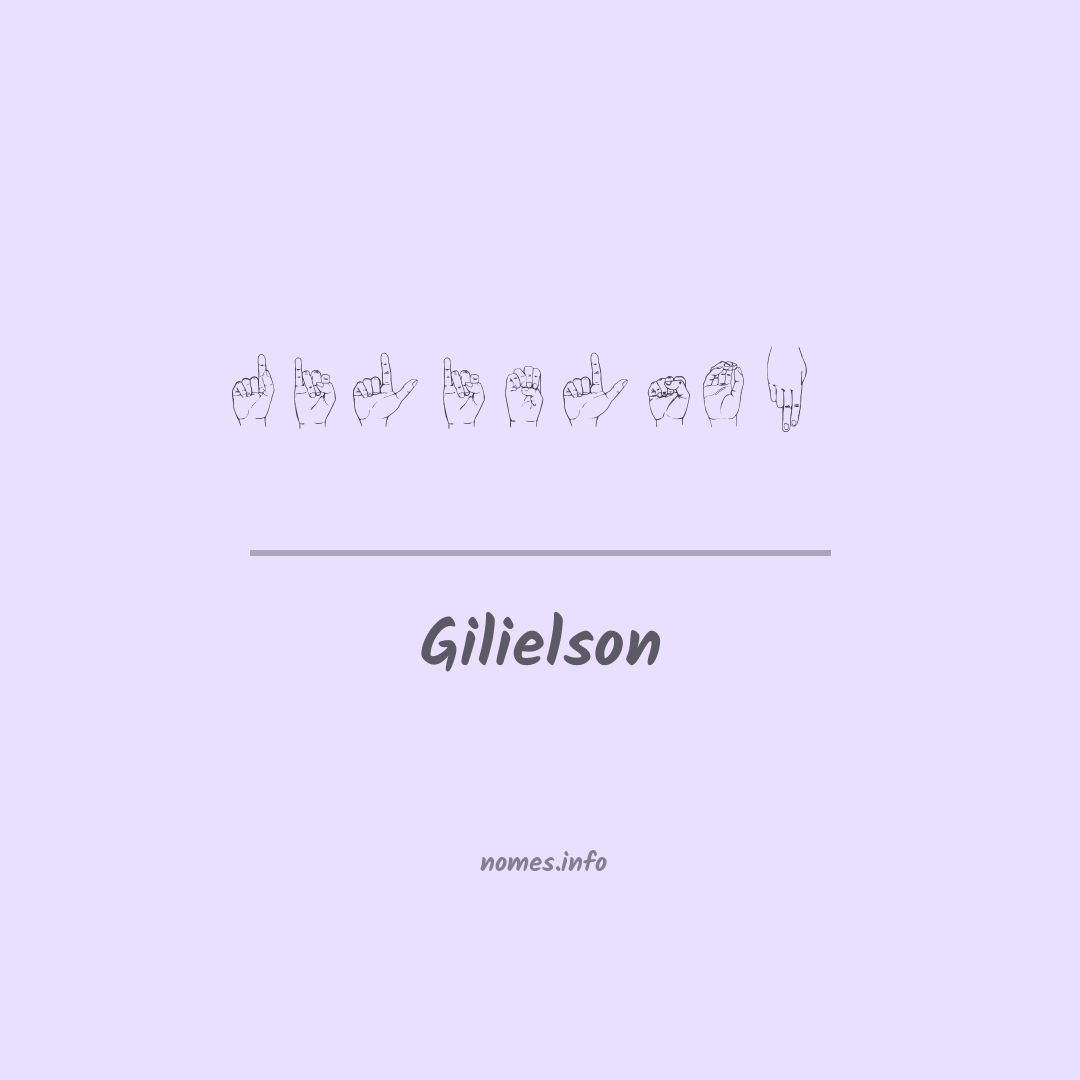Gilielson em Libras