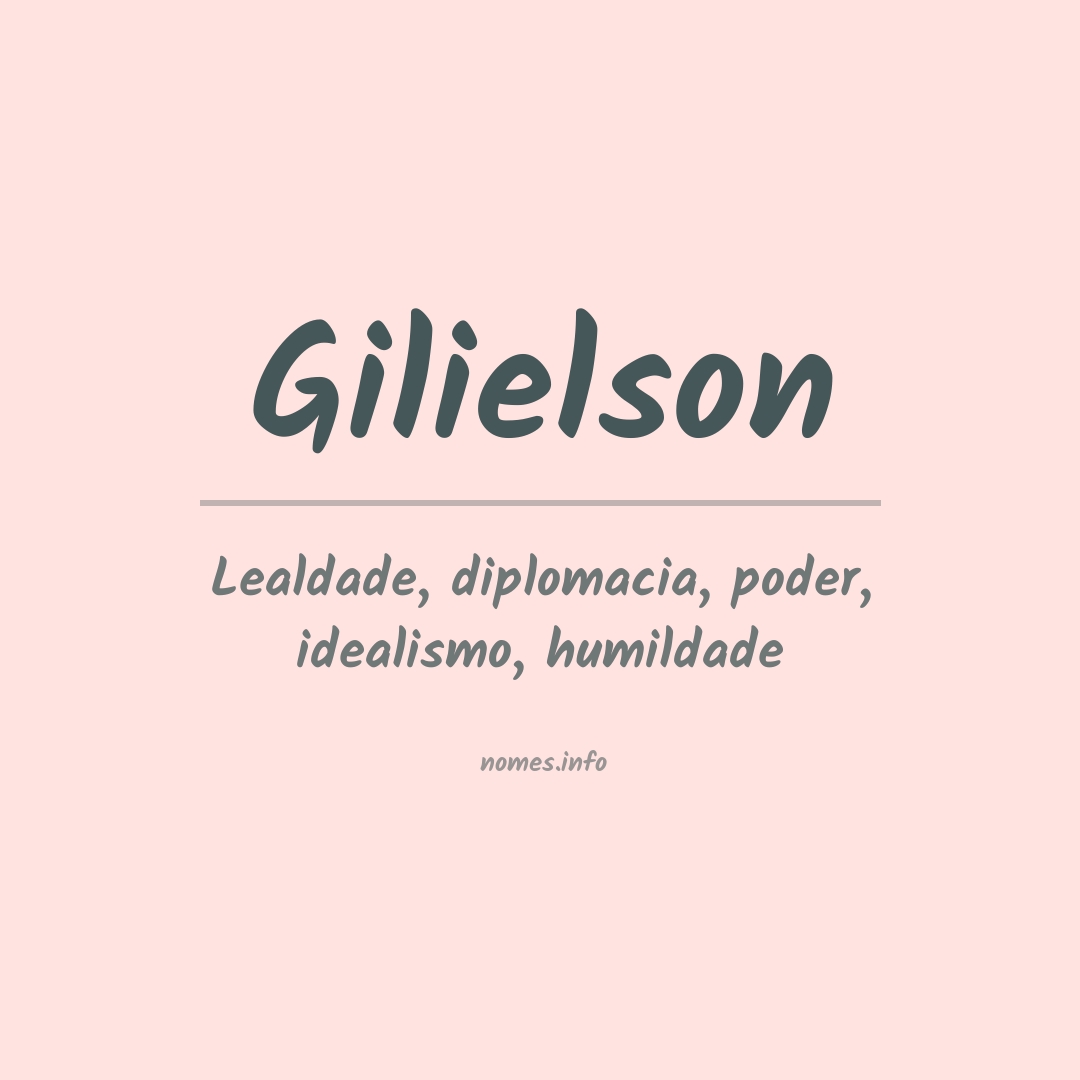 Significado do nome Gilielson