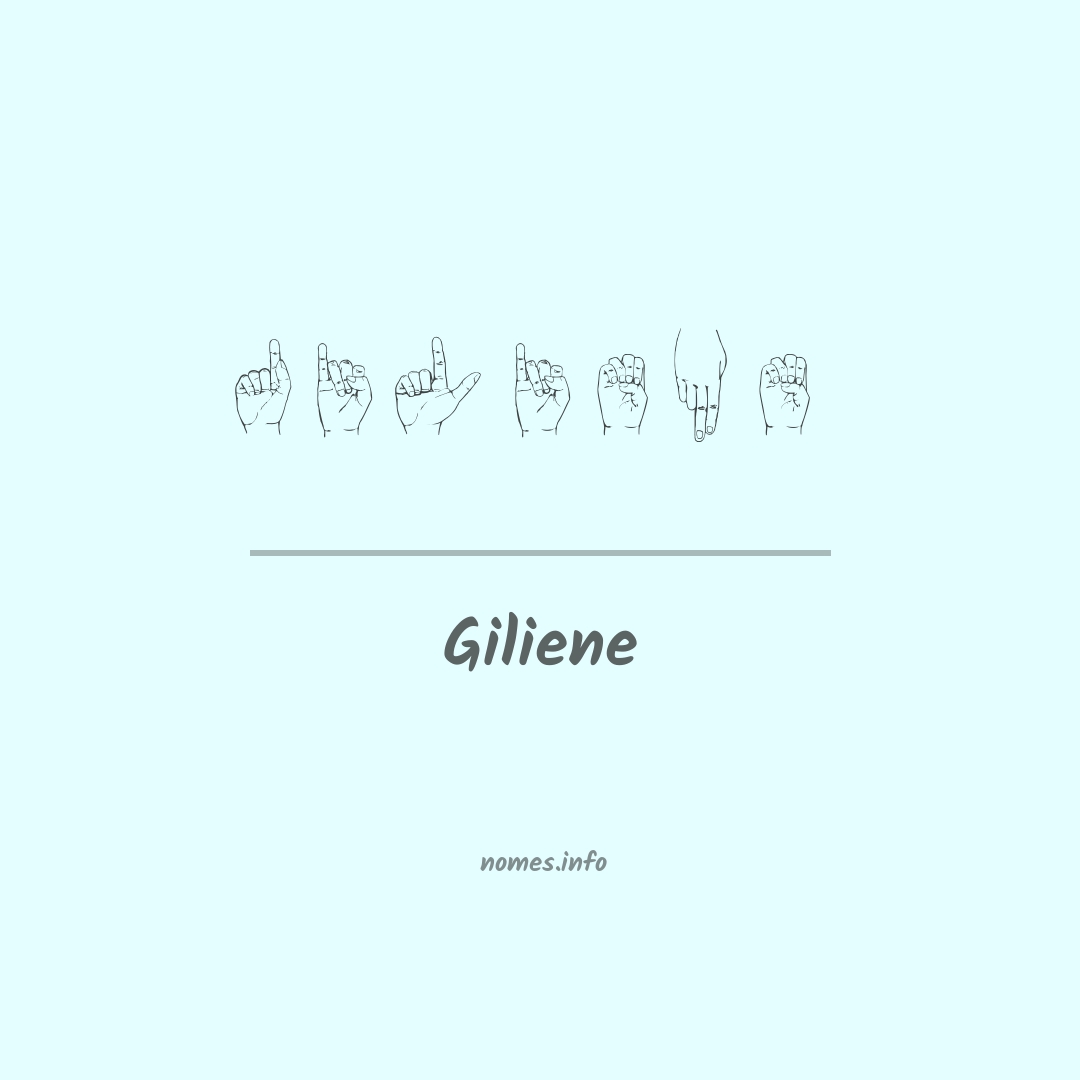 Giliene em Libras