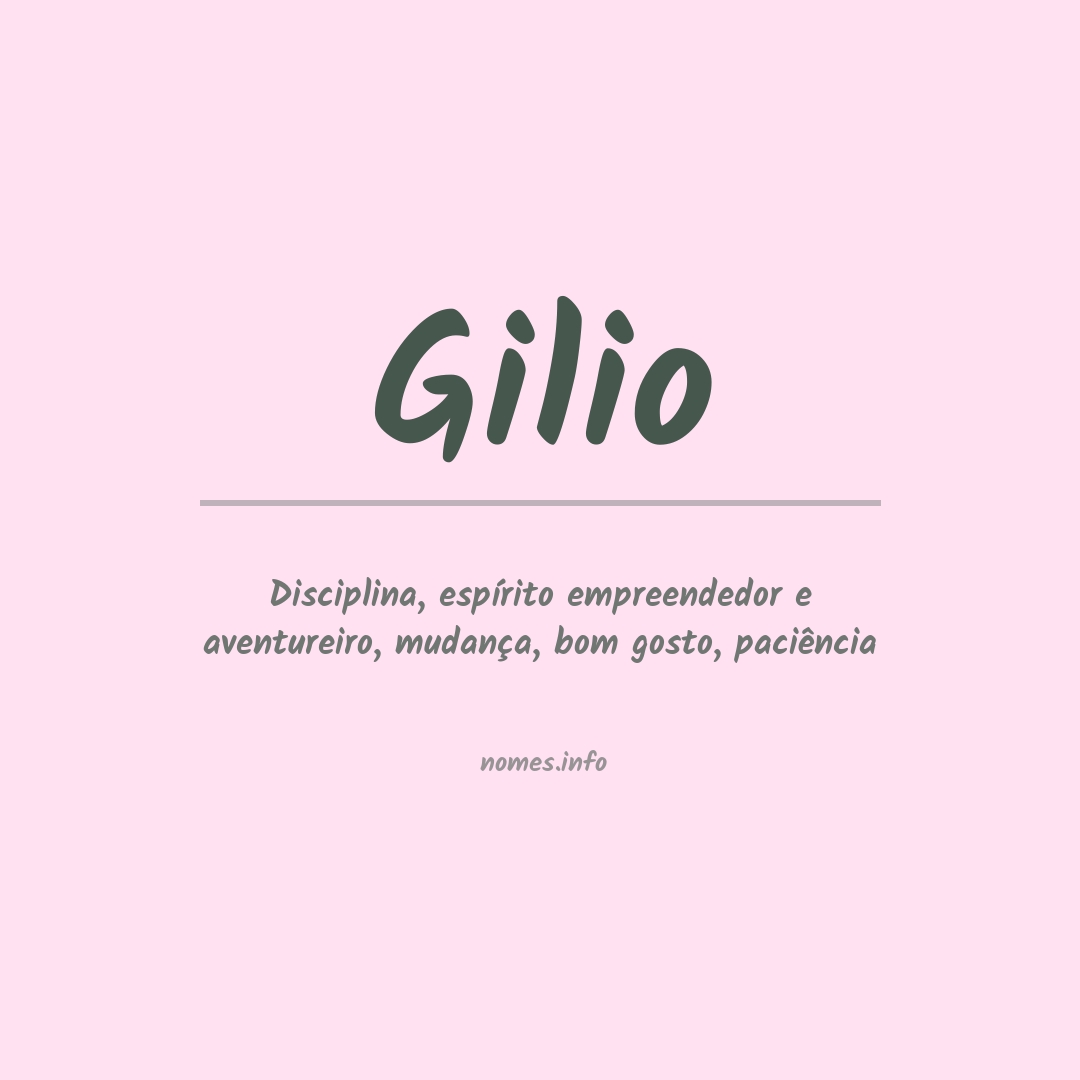 Significado do nome Gilio