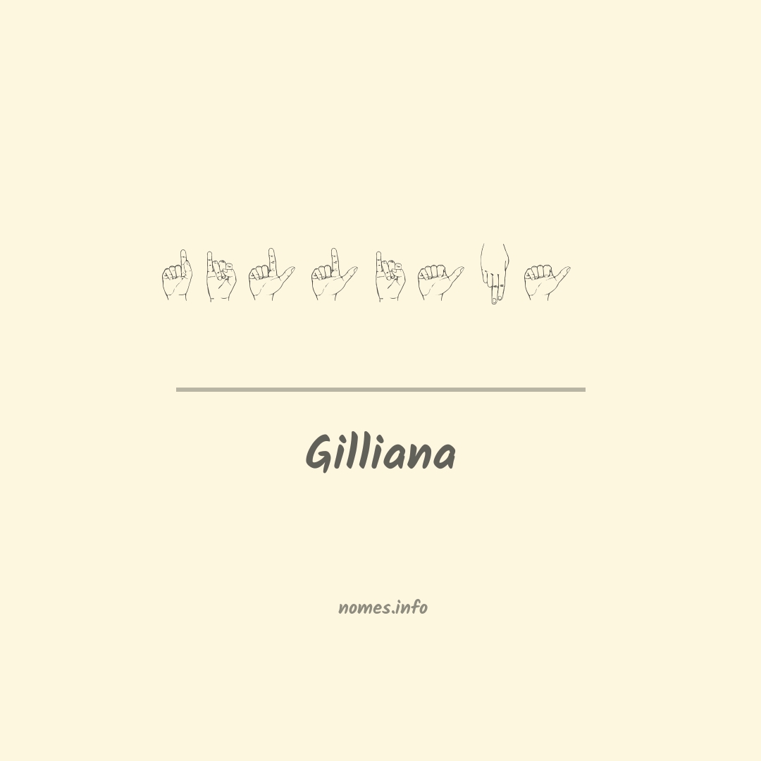 Gilliana em Libras