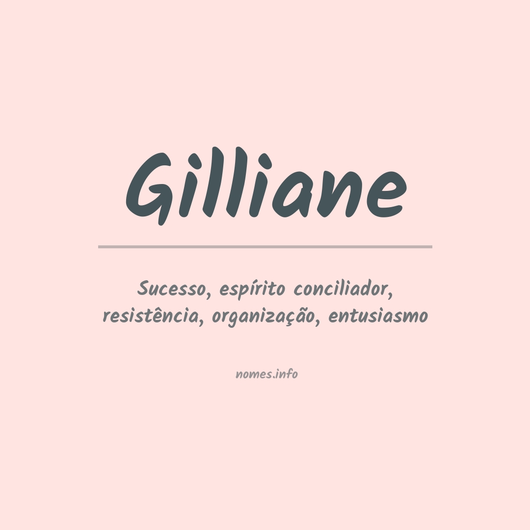 Significado do nome Gilliane