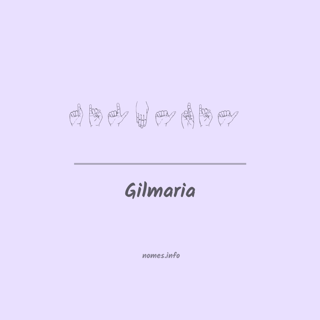 Gilmaria em Libras