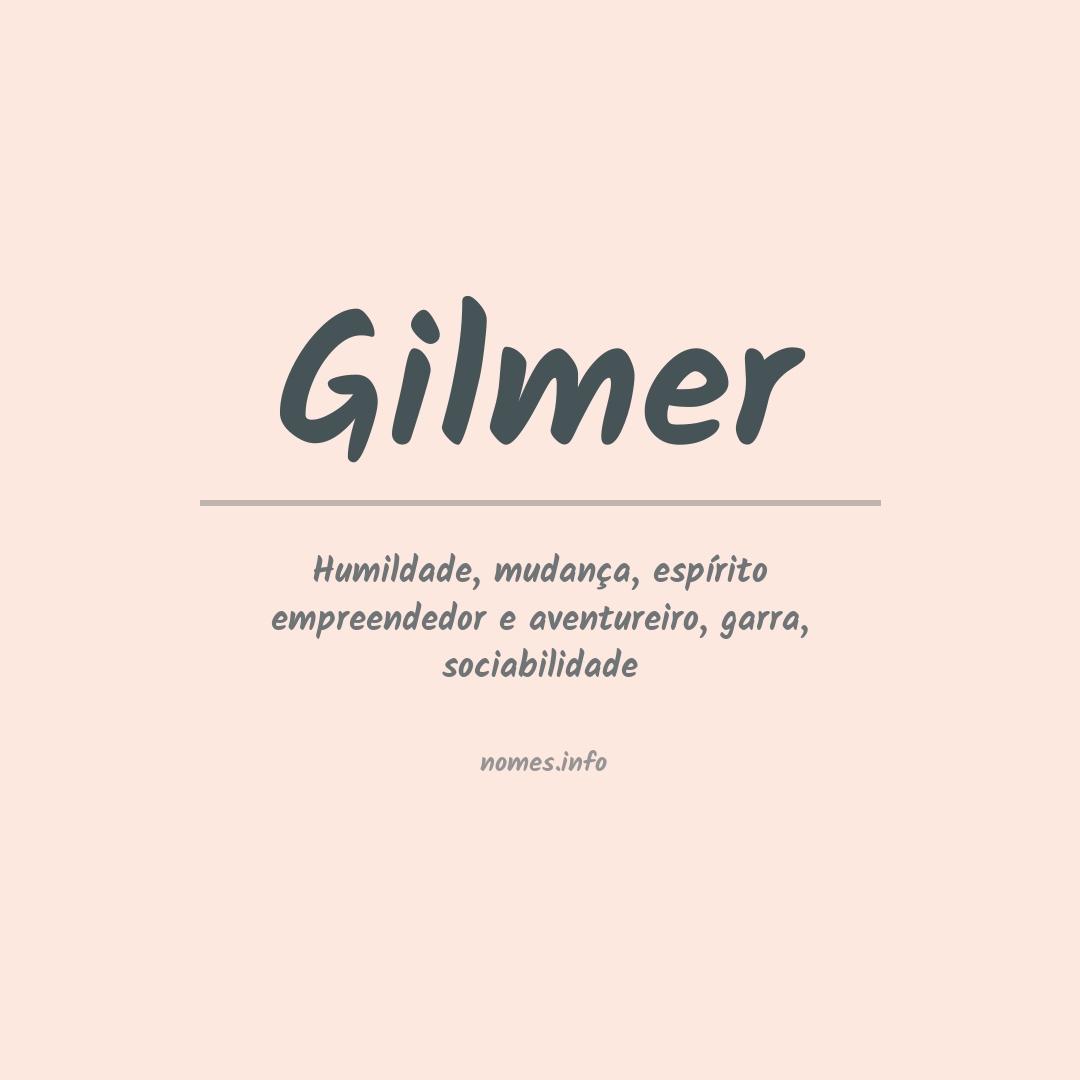 Significado do nome Gilmer