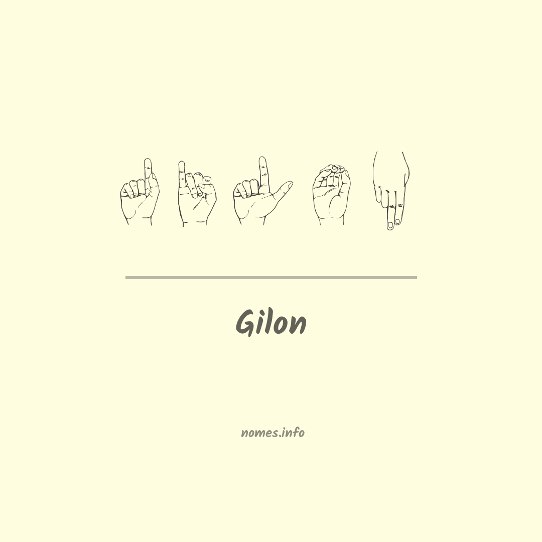 Gilon em Libras