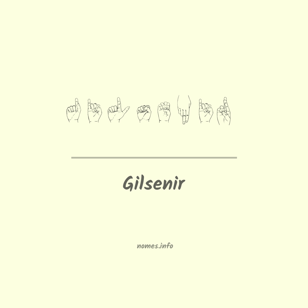Gilsenir em Libras