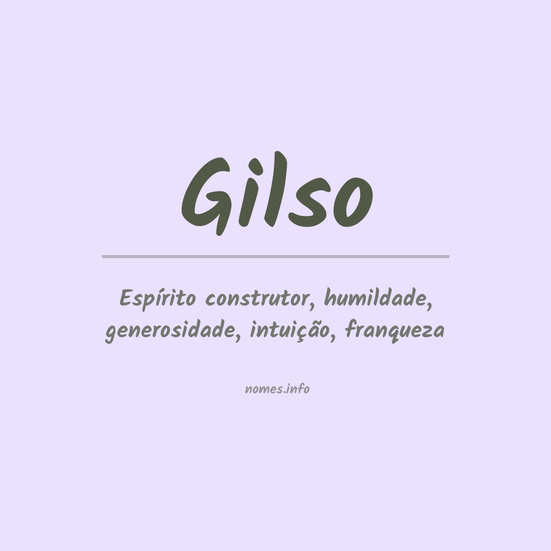 Significado do nome Gilso