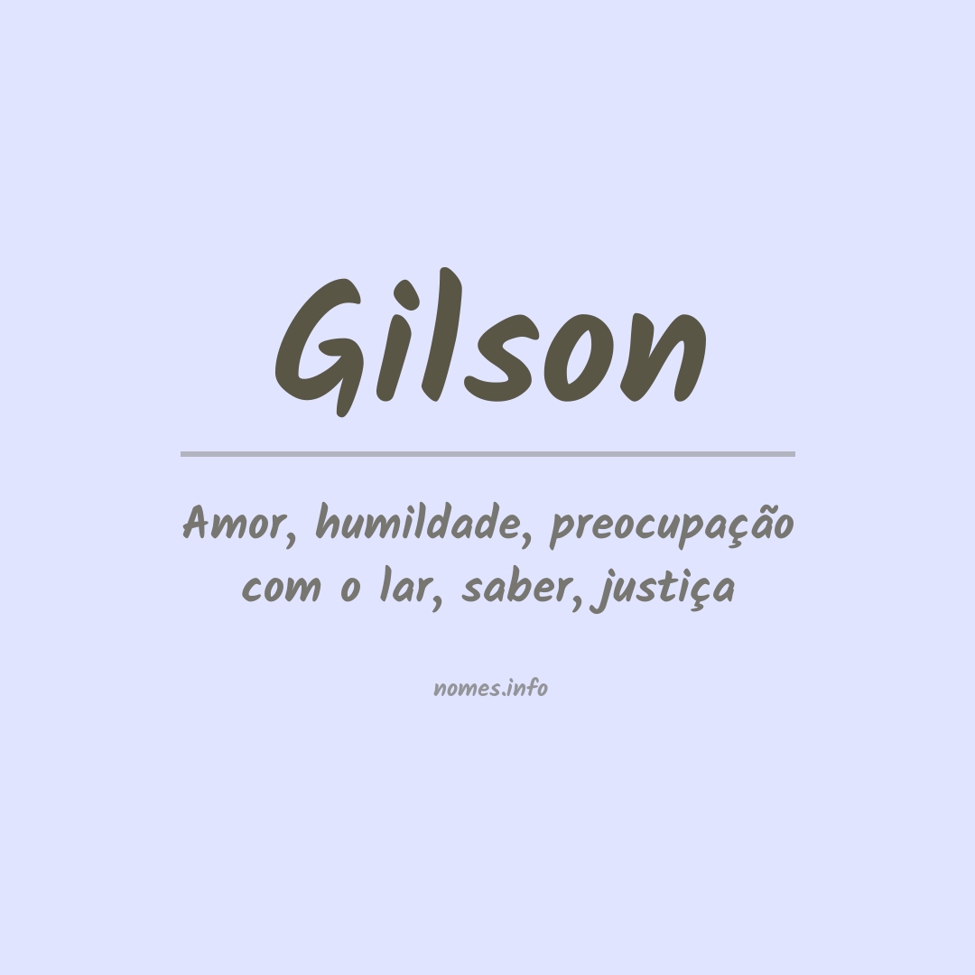 Significado do nome Gilson
