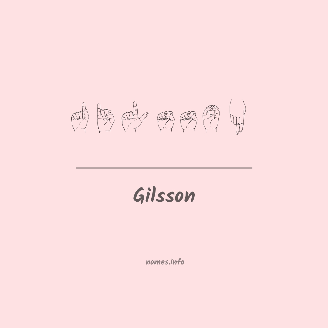 Gilsson em Libras