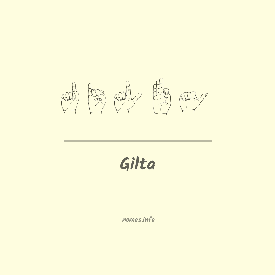Gilta em Libras