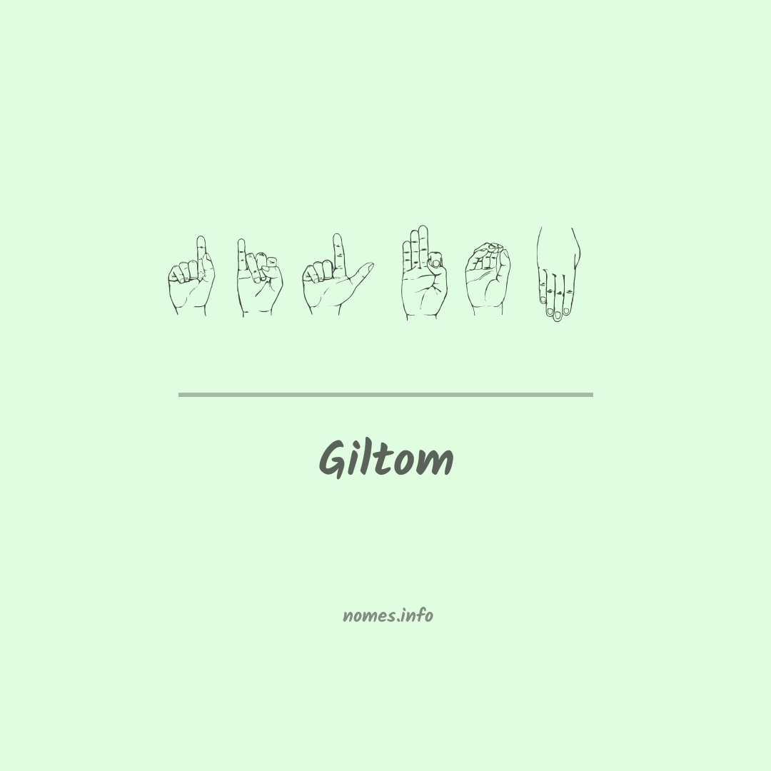 Giltom em Libras