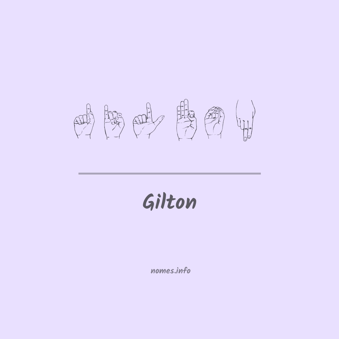 Gilton em Libras