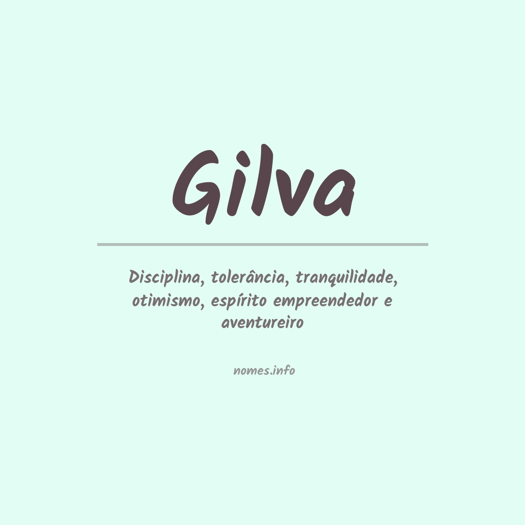 Significado do nome Gilva