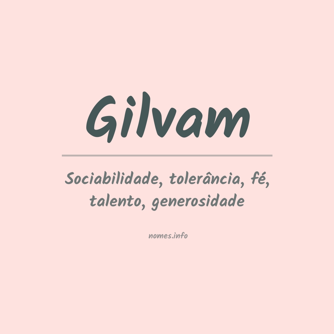 Significado do nome Gilvam