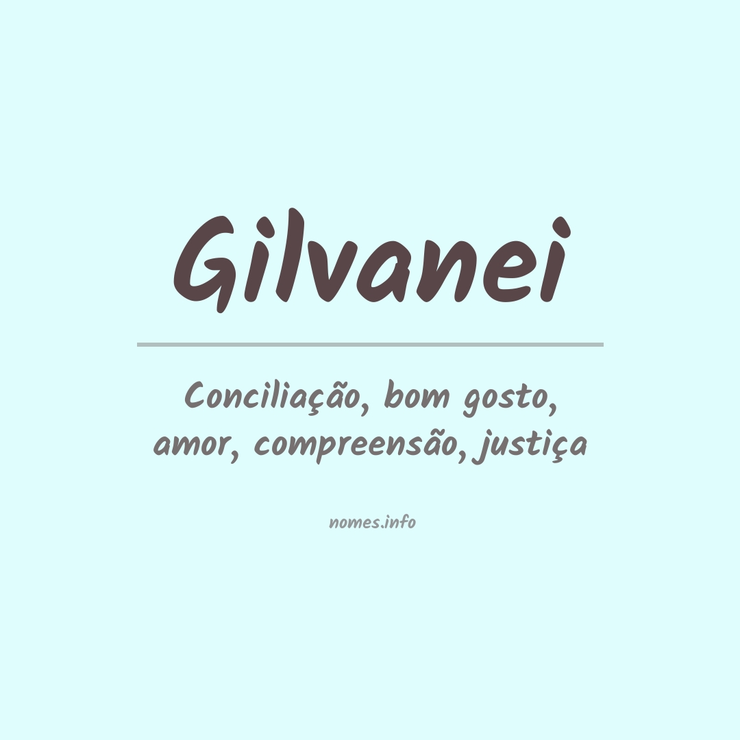 Significado do nome Gilvanei