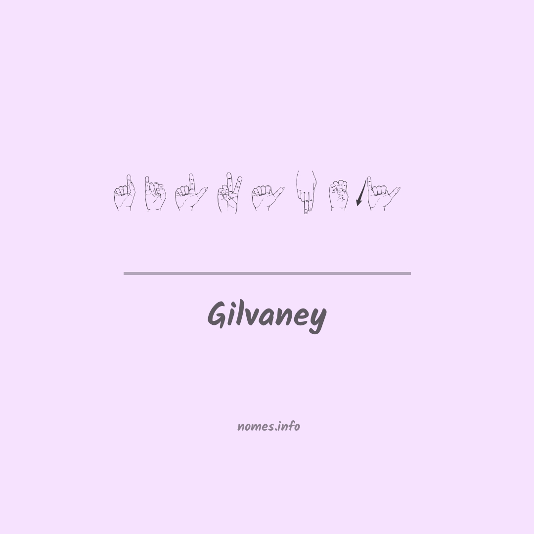 Gilvaney em Libras