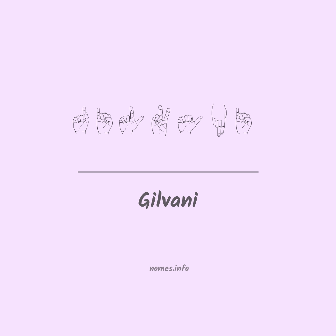 Gilvani em Libras