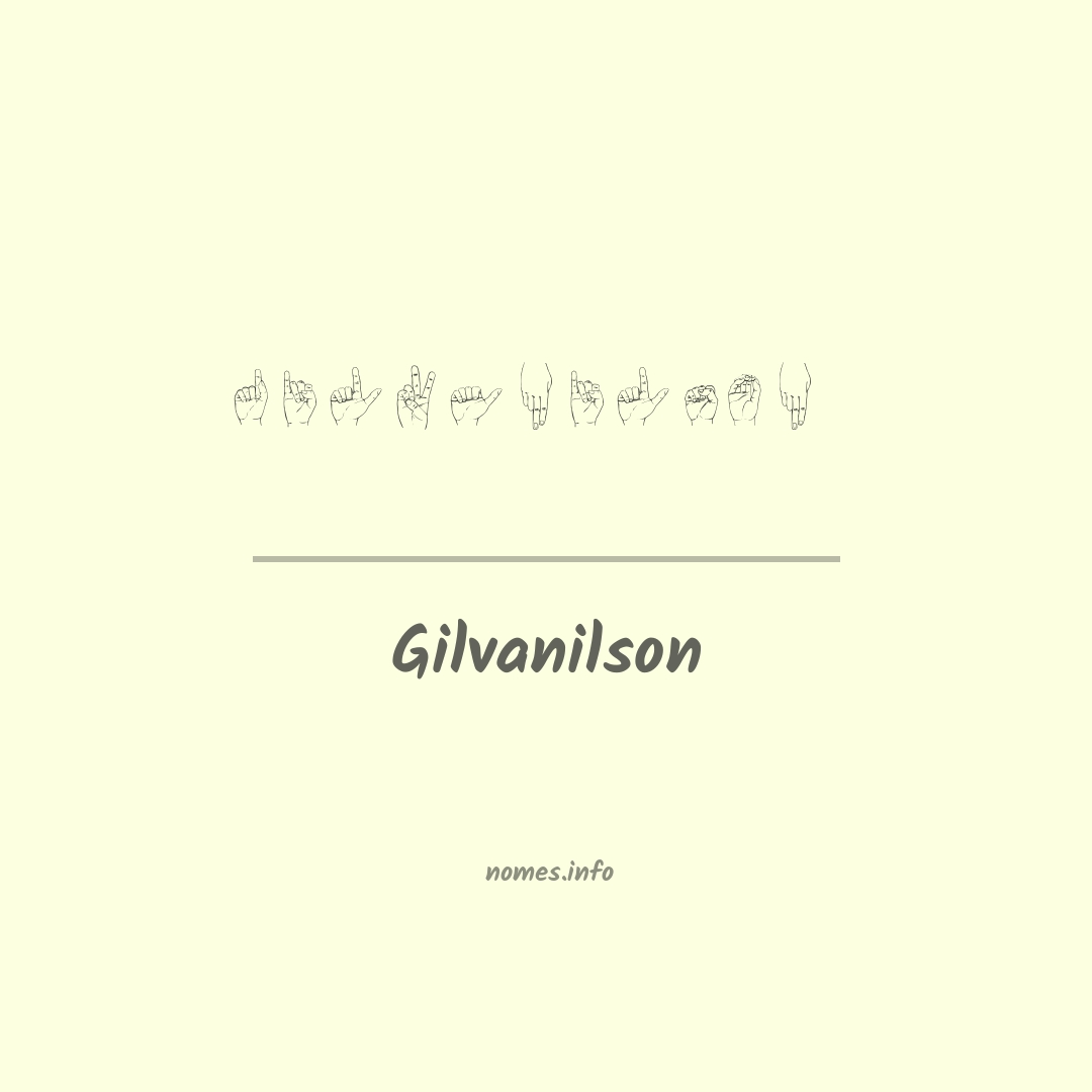 Gilvanilson em Libras