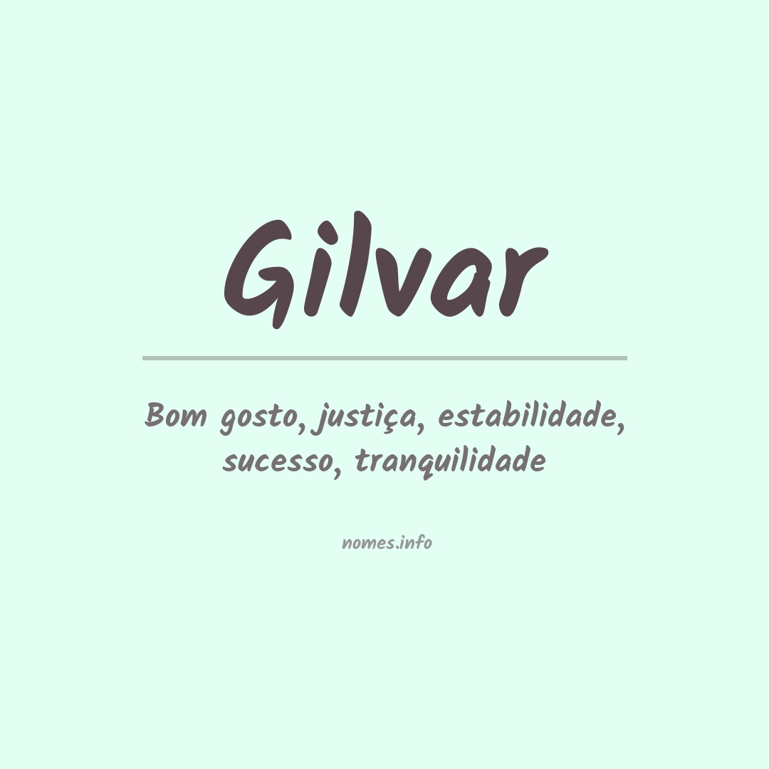 Significado do nome Gilvar