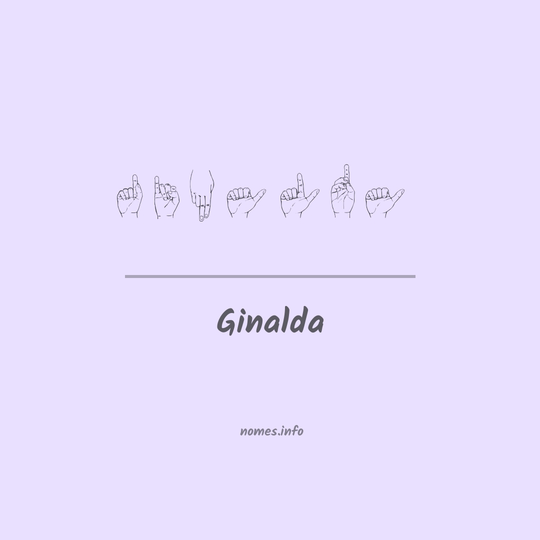 Ginalda em Libras