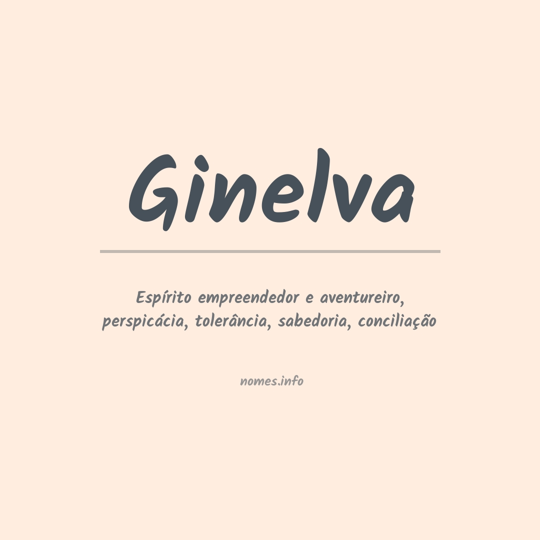 Significado do nome Ginelva