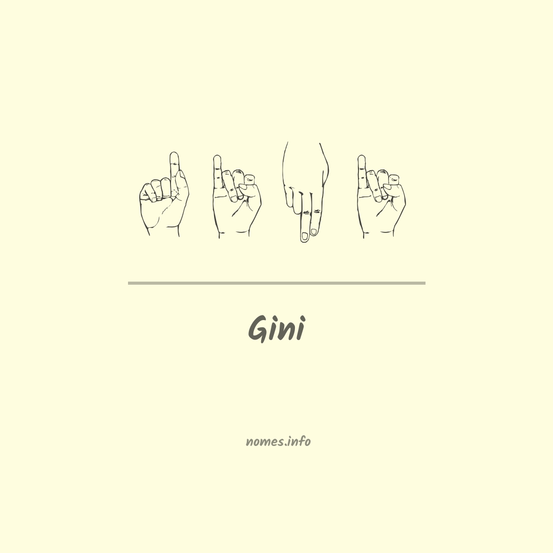 Gini em Libras