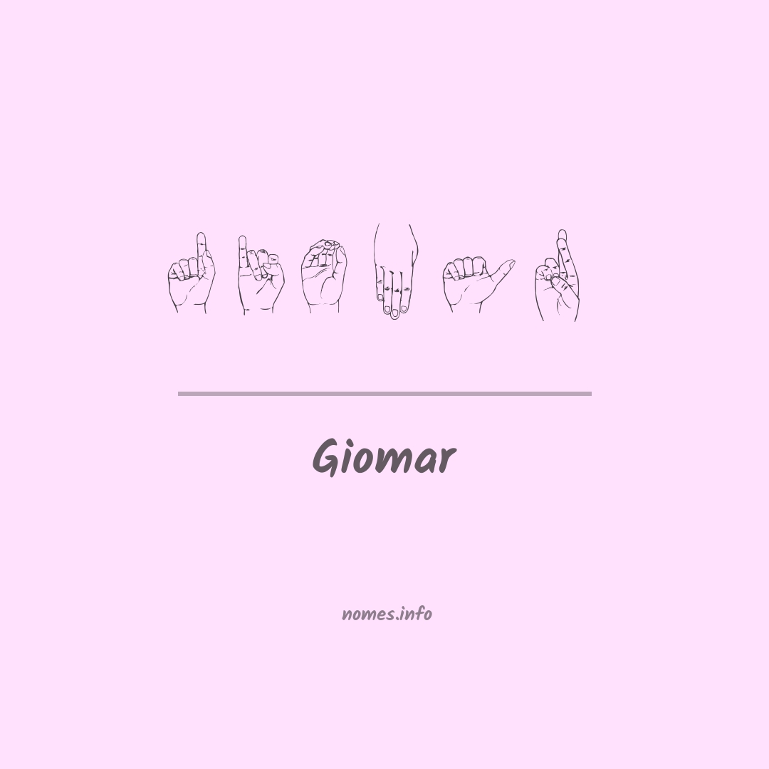 Giomar em Libras