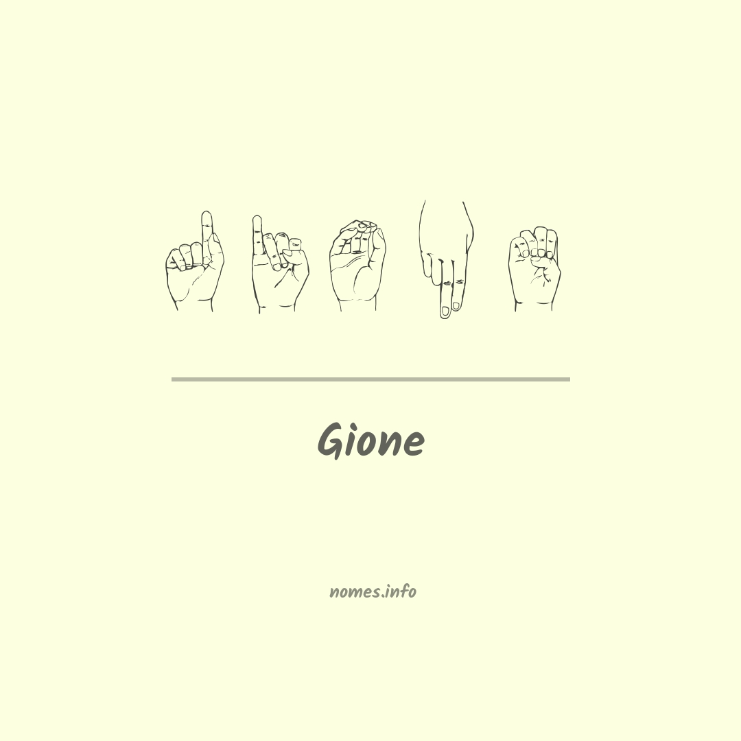 Gione em Libras