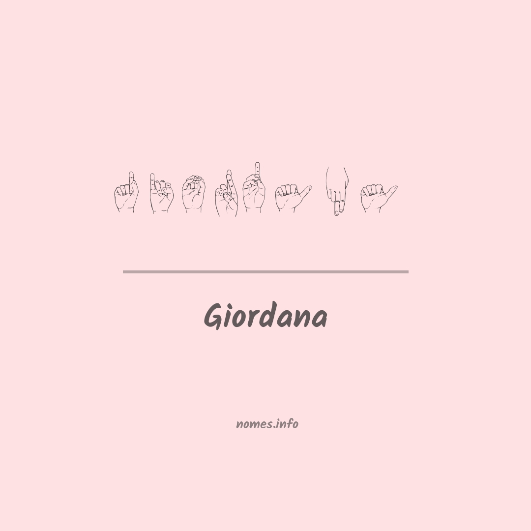 Giordana em Libras