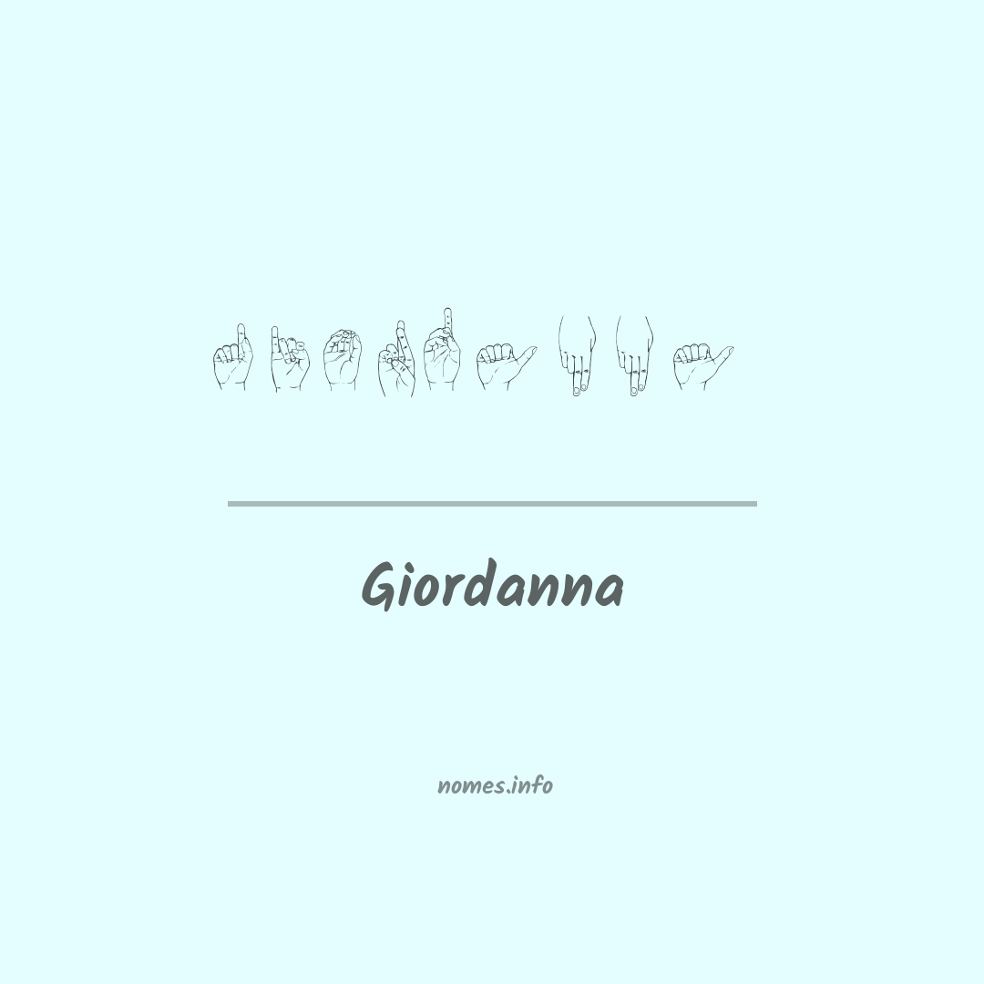 Giordanna em Libras Giordanna em Libras